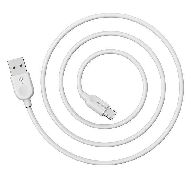 USB кабель BOROFONE BX14 LinkJet Type-C, 1м, 3A, PVC (белый) - 3