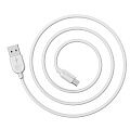 USB кабель BOROFONE BX14 LinkJet MicroUSB, 1м, 2.4A, PVC (белый) - фото