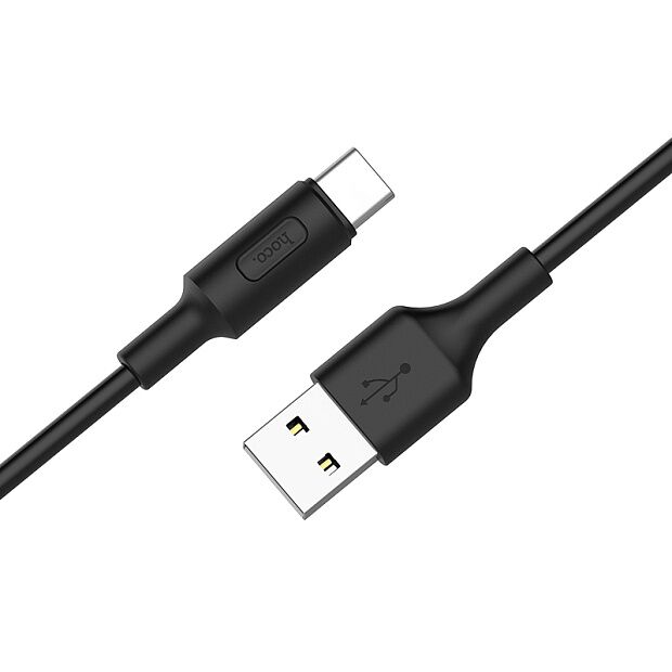 USB кабель HOCO X25 Soarer Type-C, 1м, PVC (черный) - 1