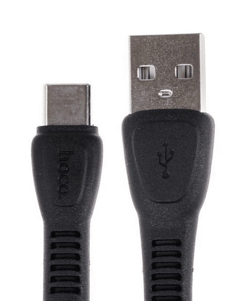 USB кабель HOCO X40 Noah Type-C, 3А, 1м, TPE (черный) - 7